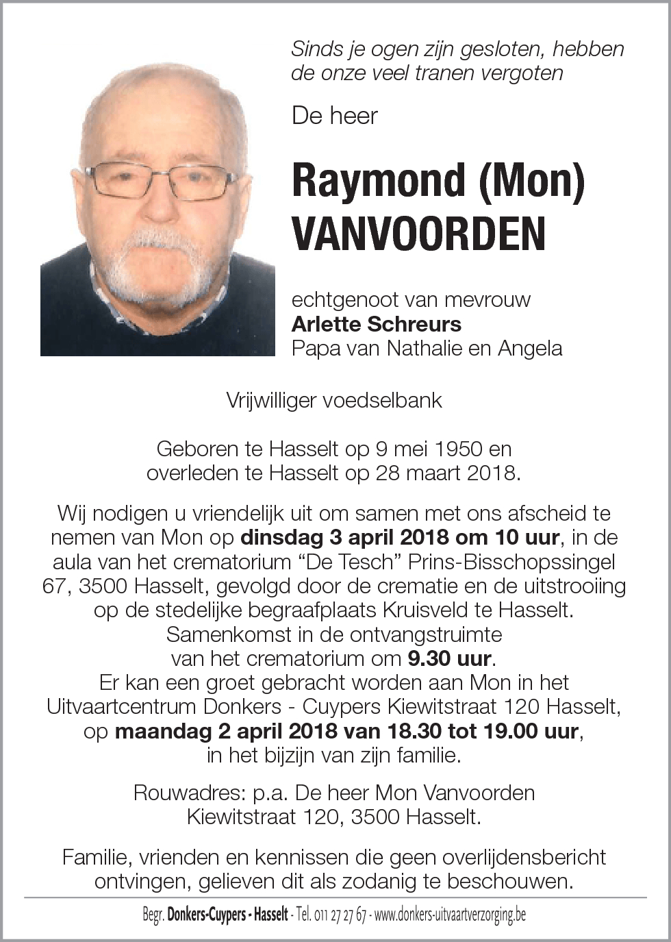 Raymond (Mon) Vanvoorden