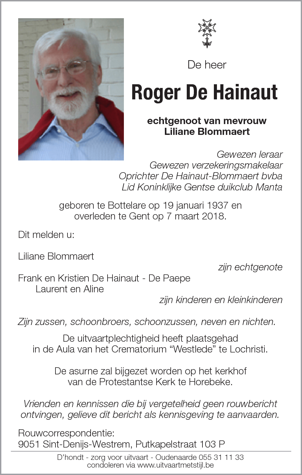 Roger De Hainaut