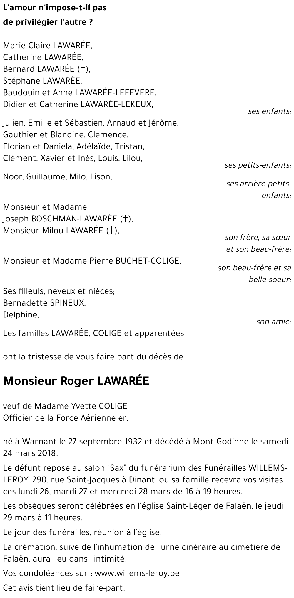 Roger LAWARÉE