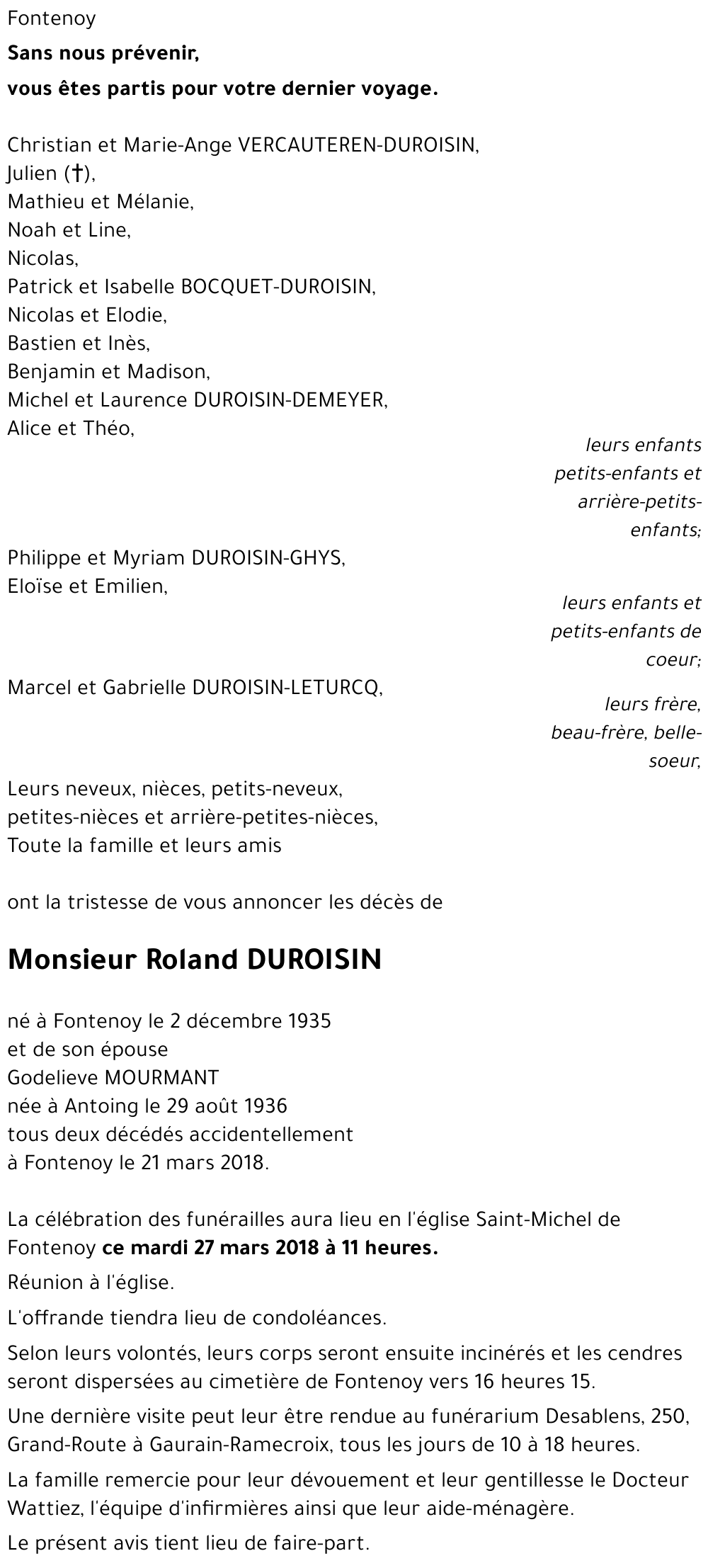Roland DUROISIN