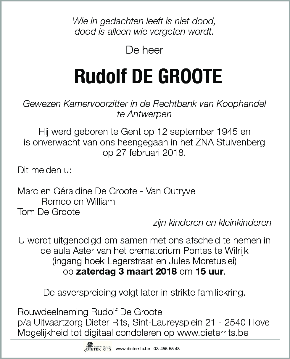 Rudolf De Groote