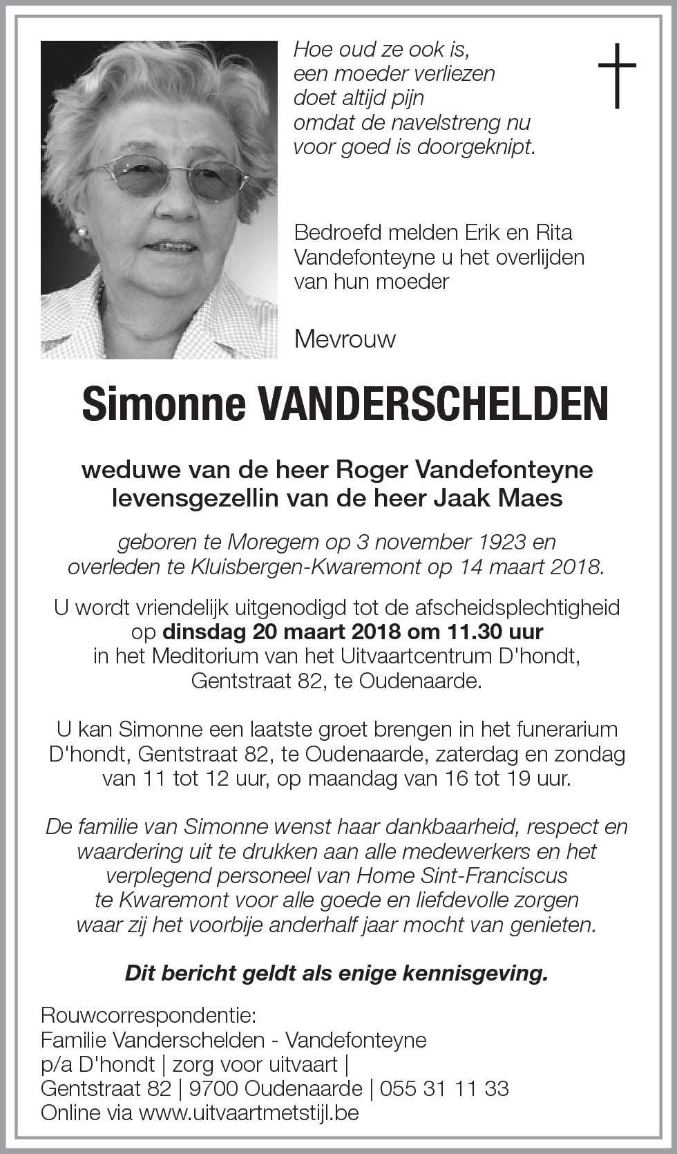 Simonne Vanderschelden