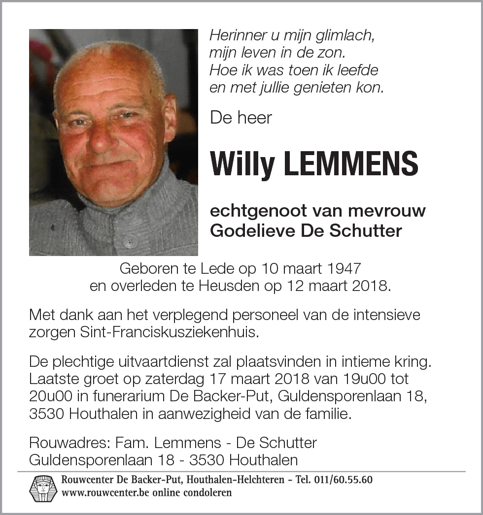 Willy Lemmens
