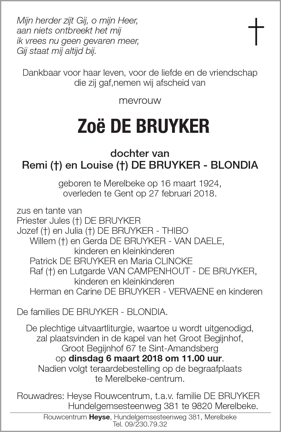 Zoë DE BRUYKER