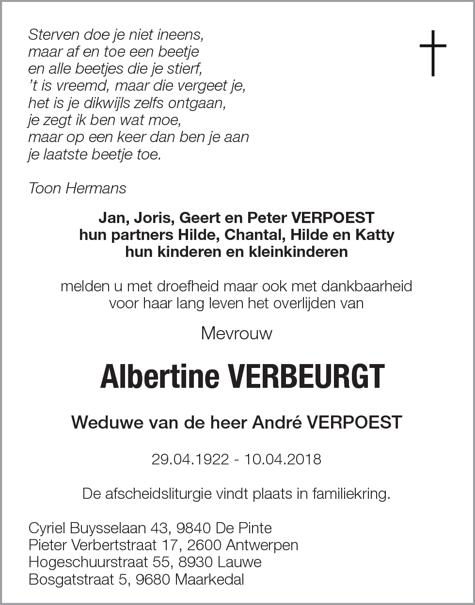 Albertine Verbeurgt