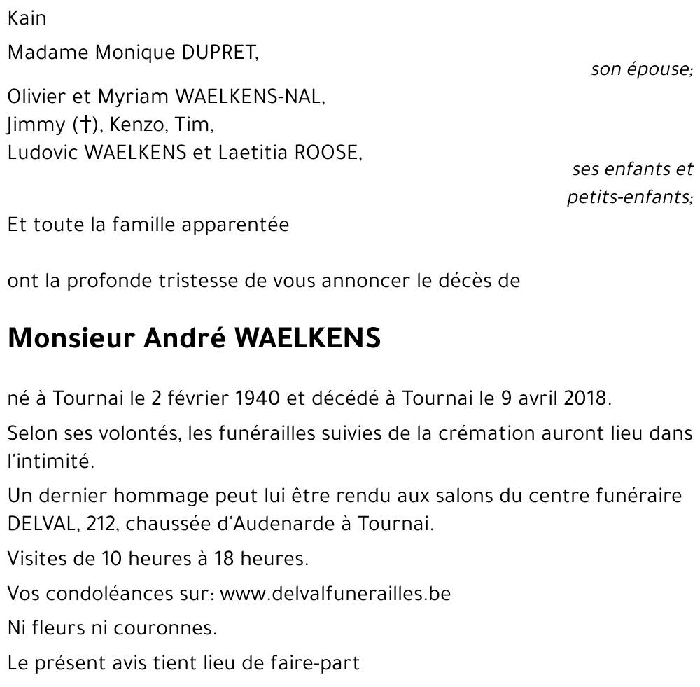 André WAELKENS