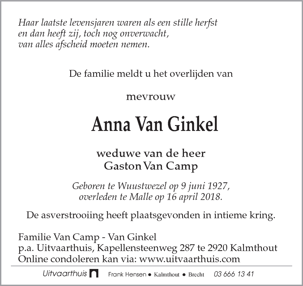 Anna Van Ginkel