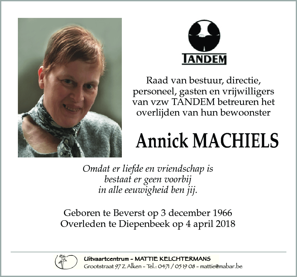 Annick MACHIELS