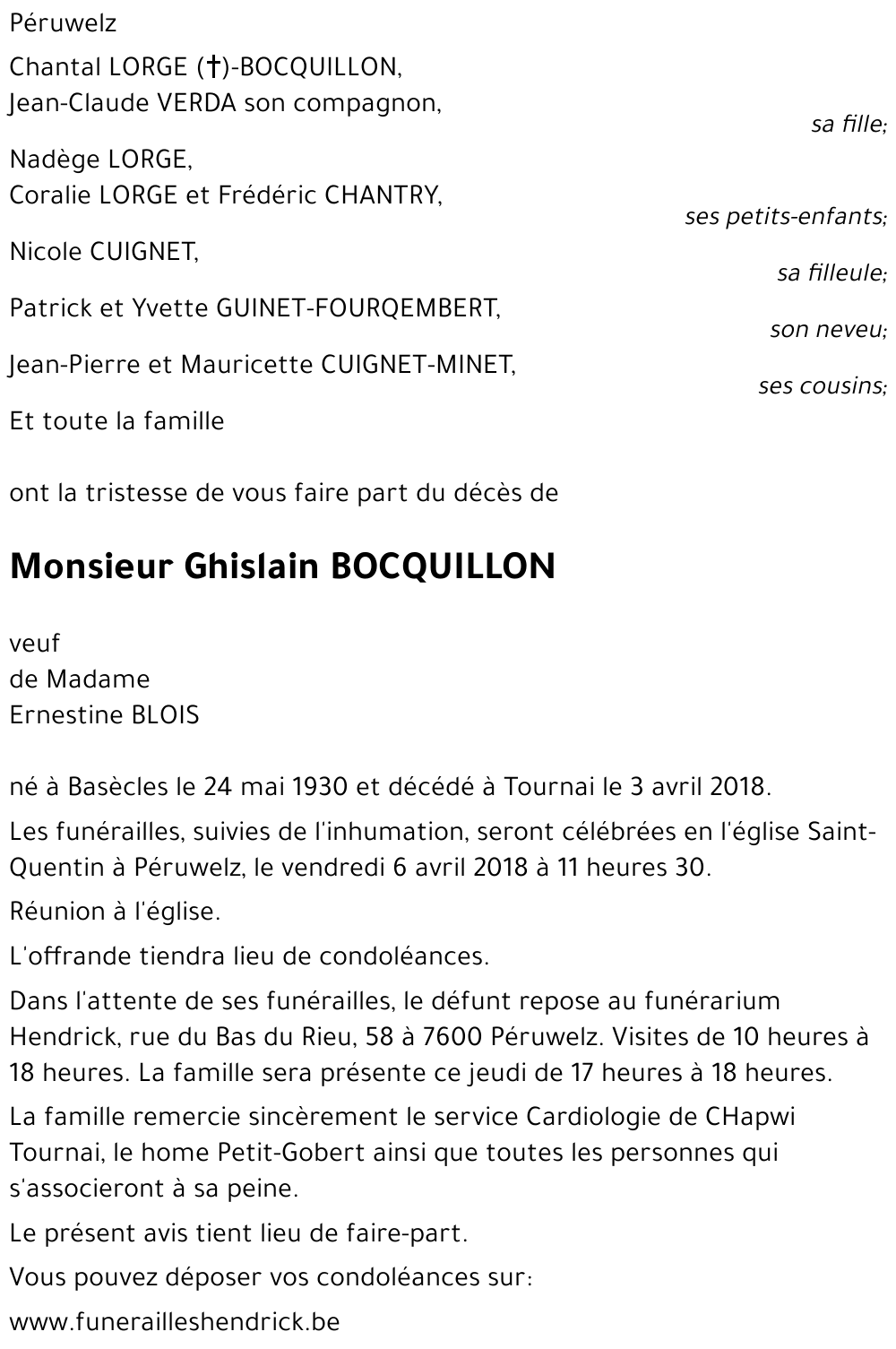 BOCQUILLON Ghislain