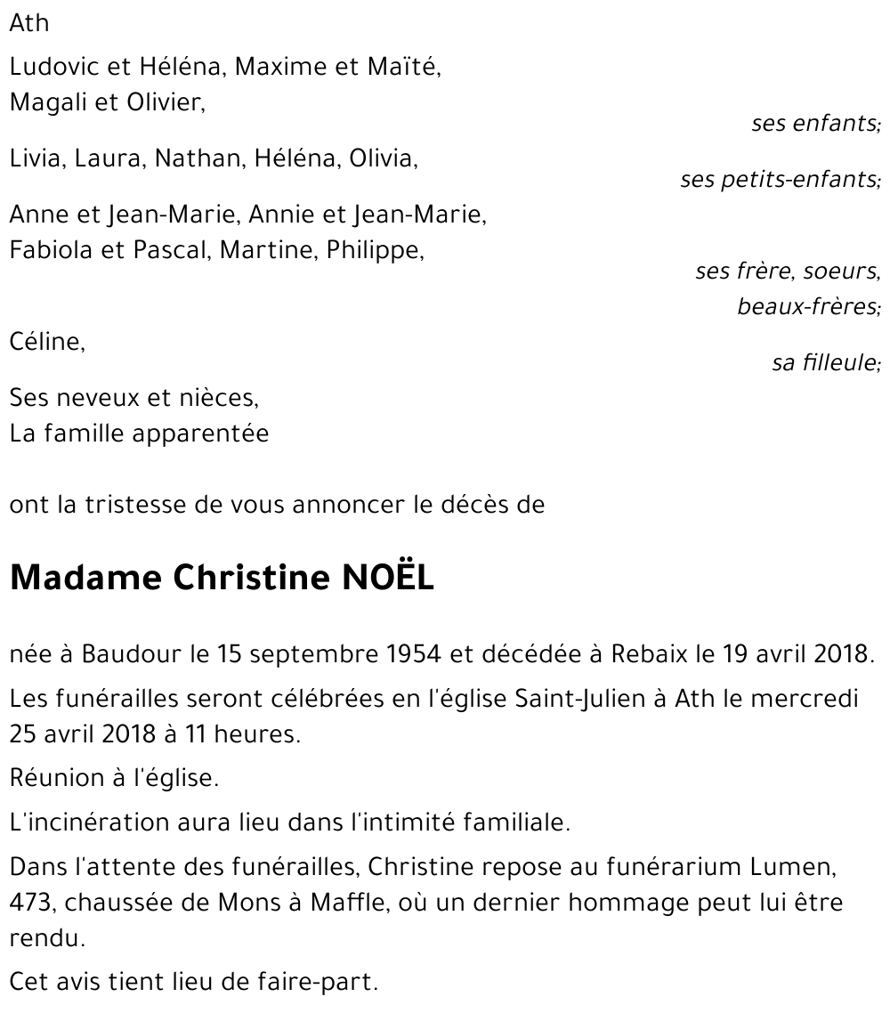 Christine NOËL