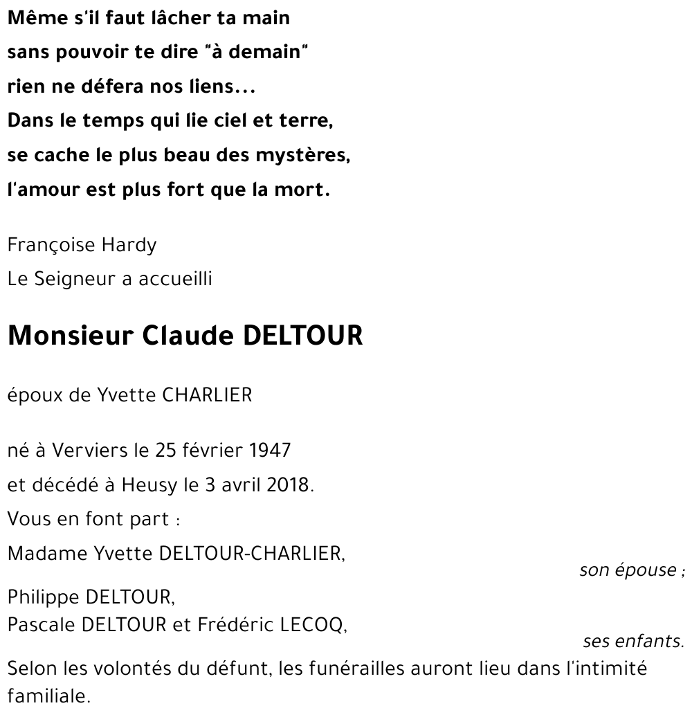 Claude DELTOUR