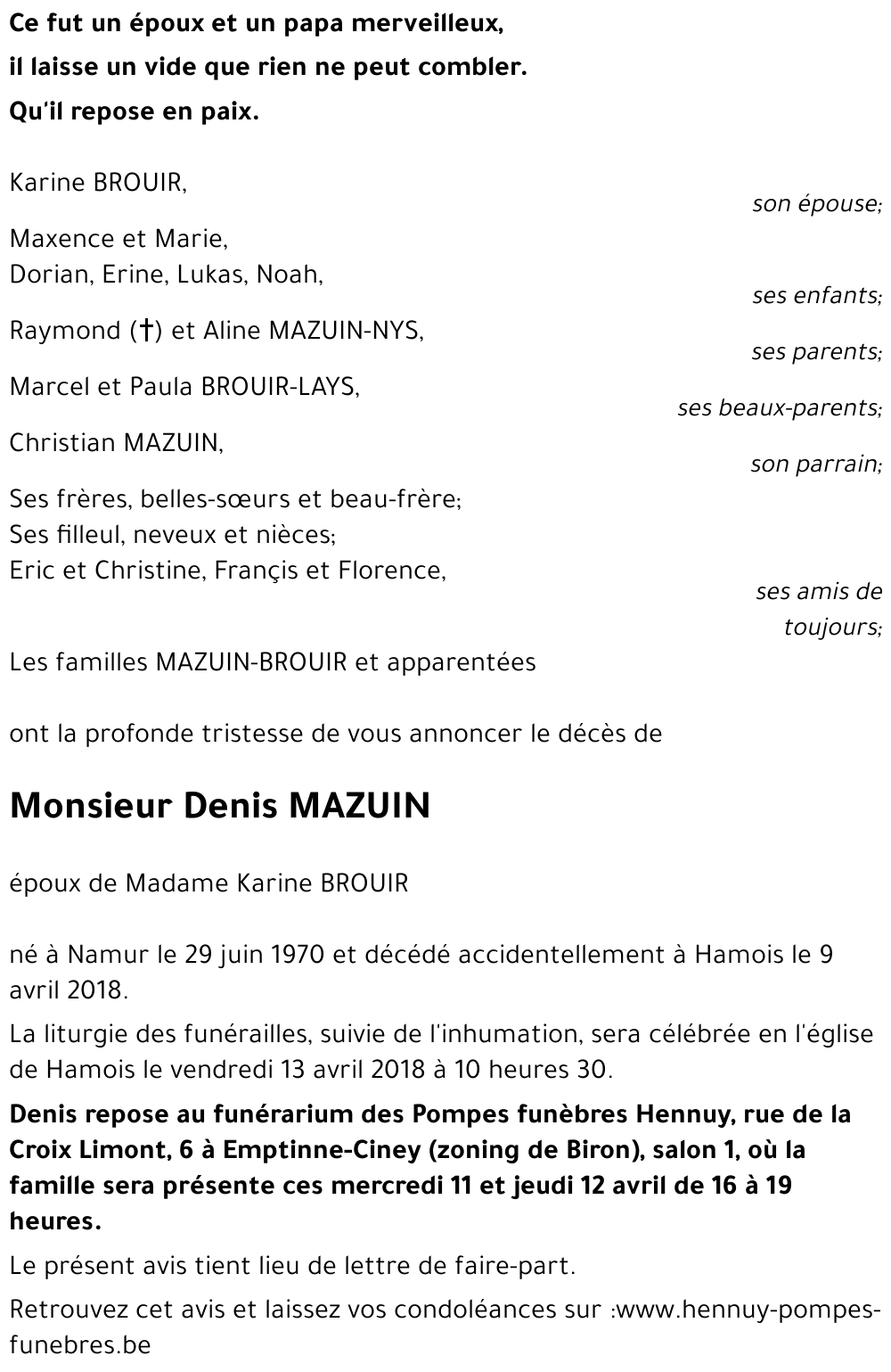 Denis MAZUIN