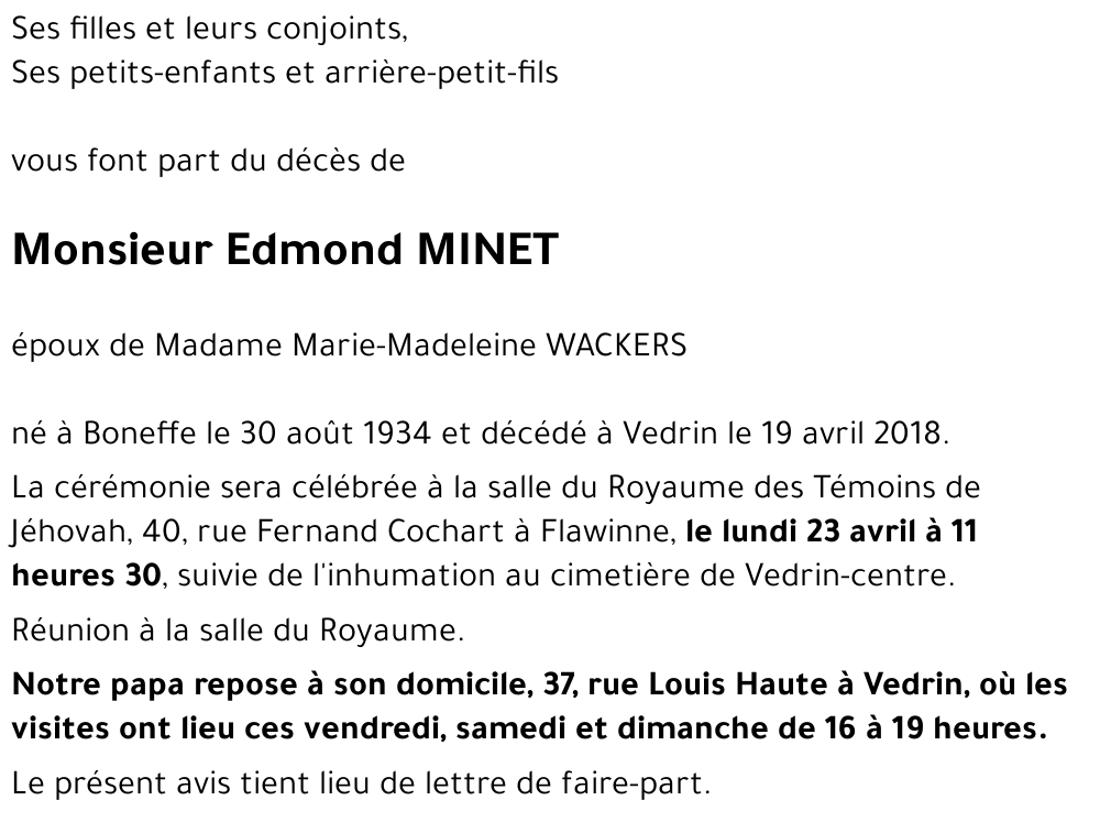 Edmond MINET