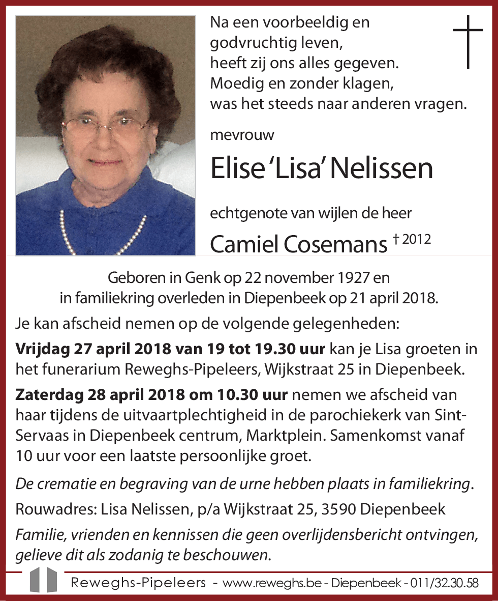 Elise 'Lisa' Nelissen