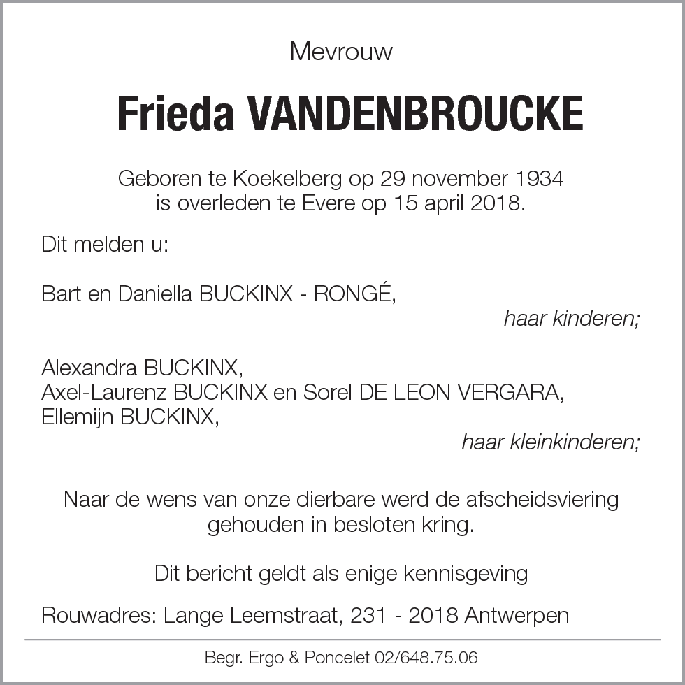 Frieda Vandenbroucke