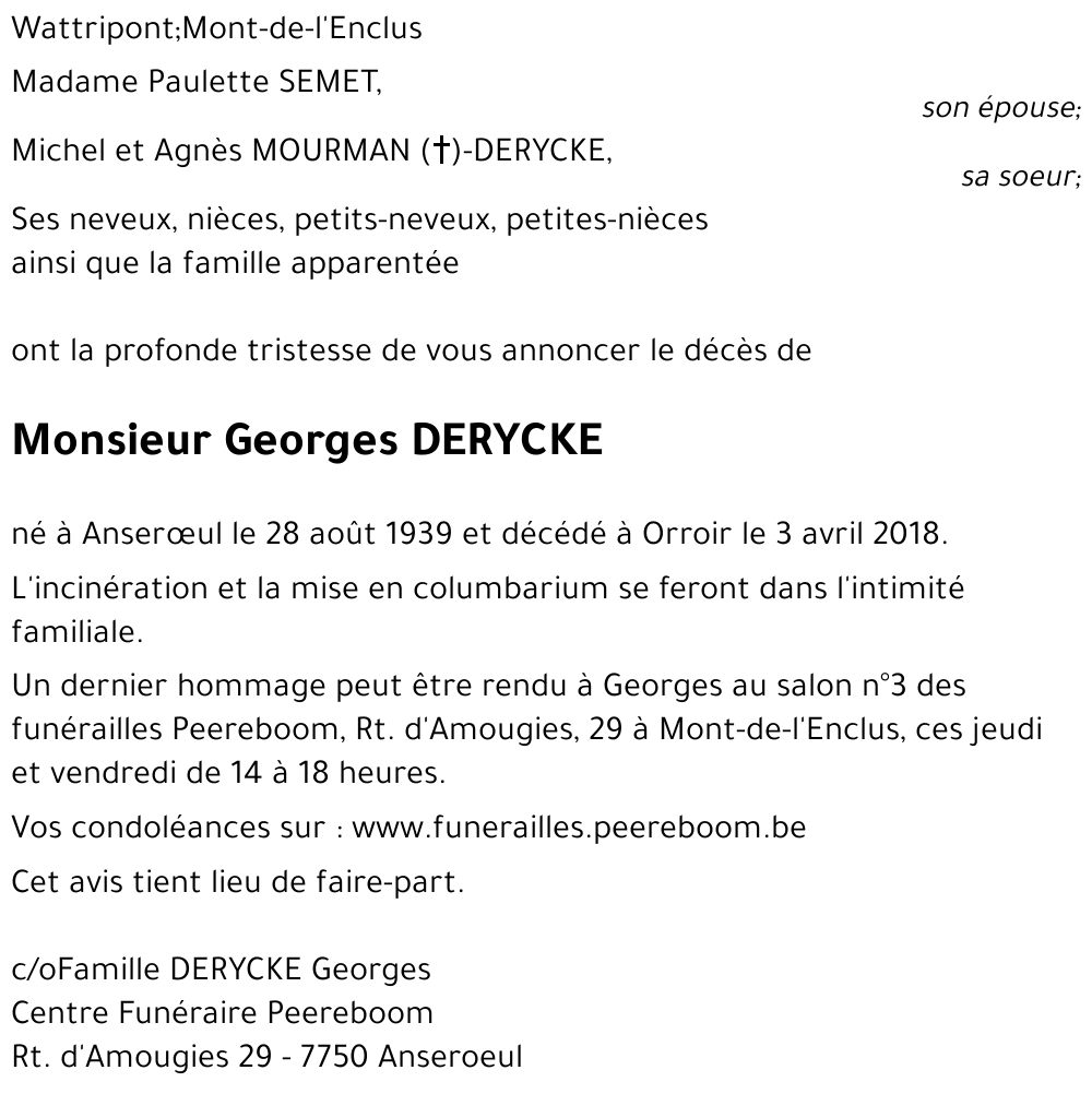 Georges DERYCKE