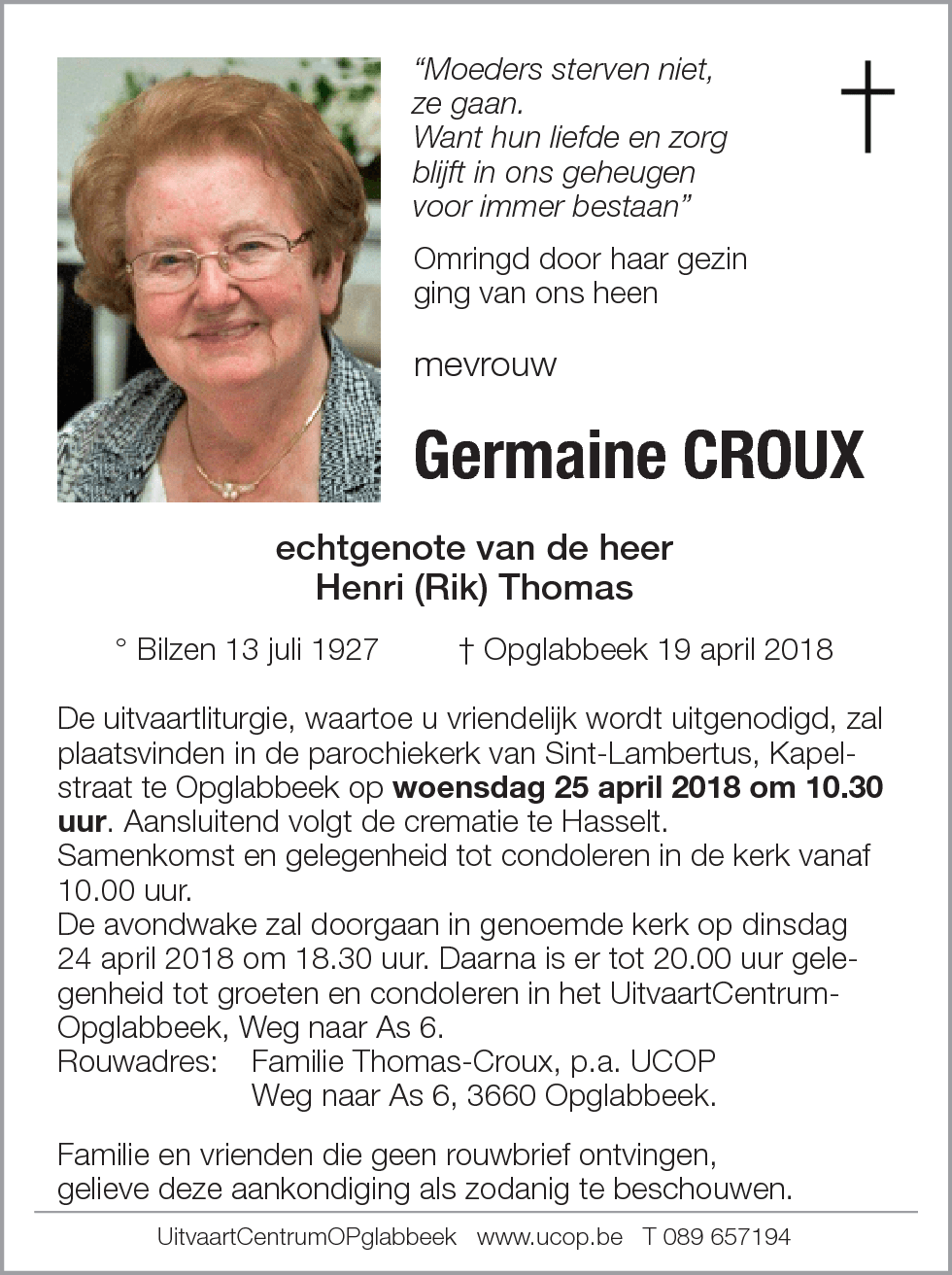 Germaine Croux
