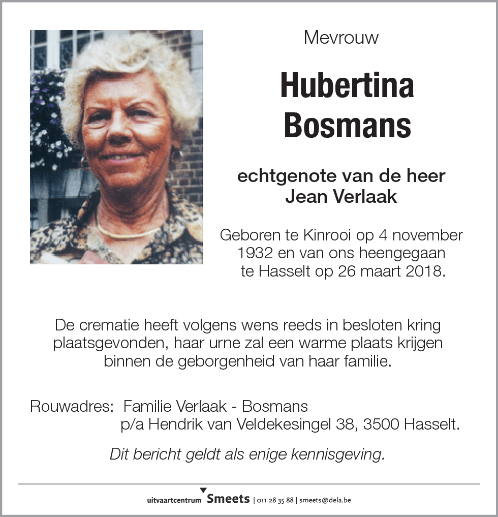 Hubertina Bosmans