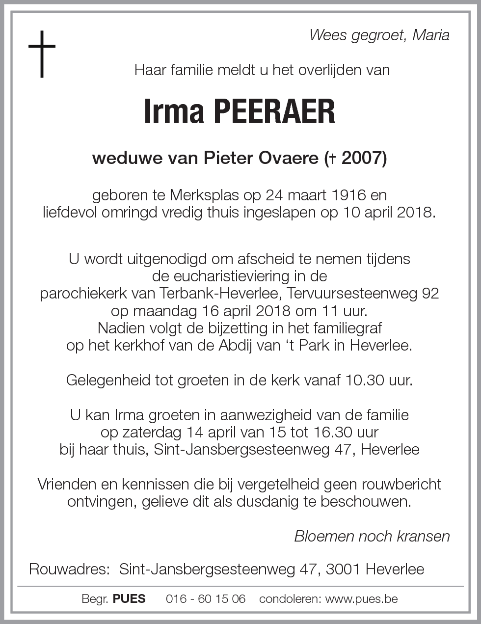 Irma Peeraer