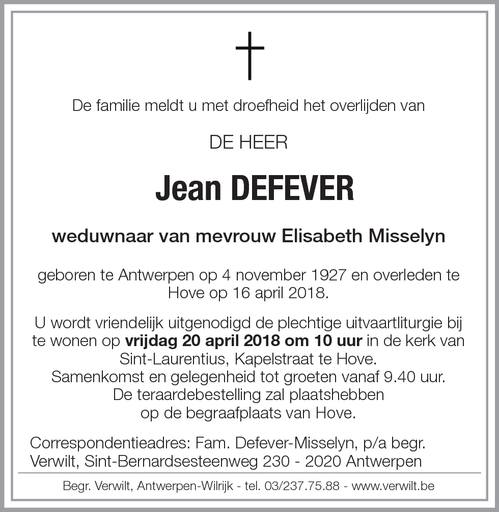 Jean Defever