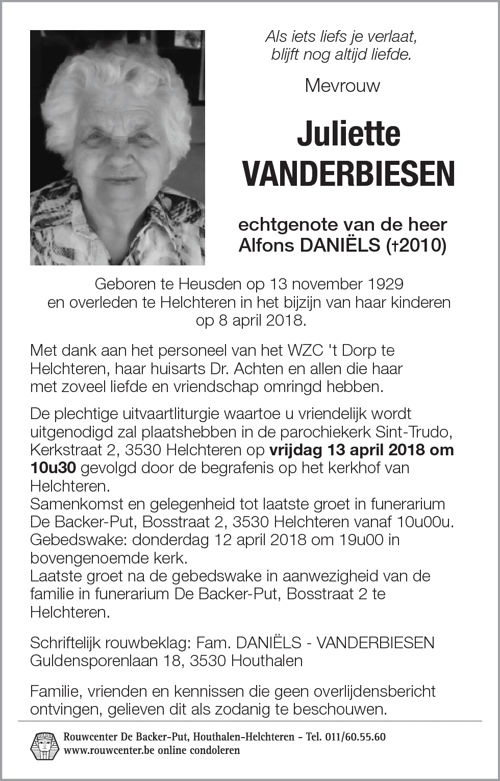 Juliette Vanderbiesen