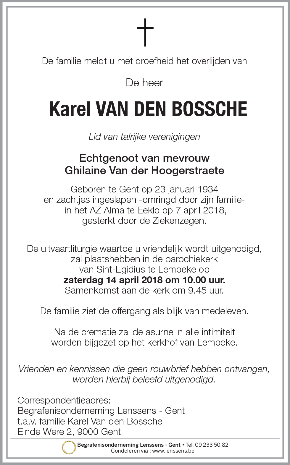 Karel Van den Bossche