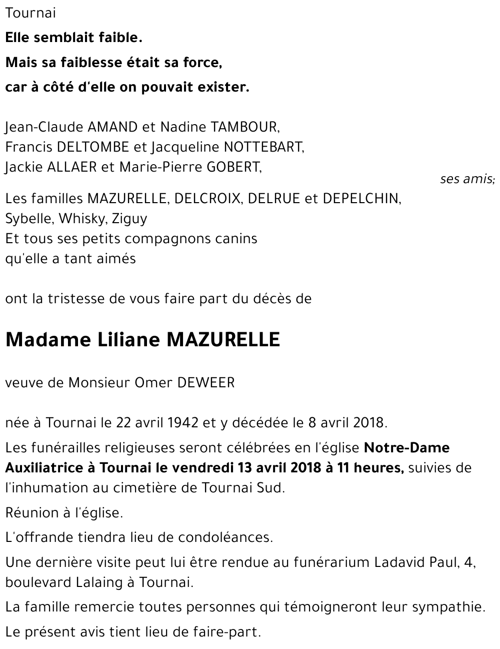 Liliane MAZURELLE