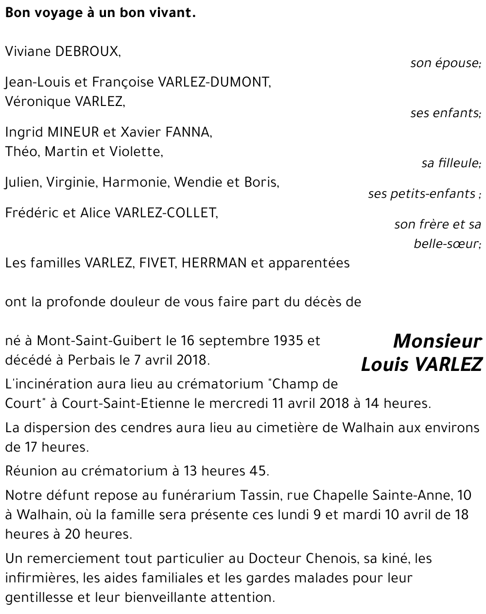 Louis VARLEZ