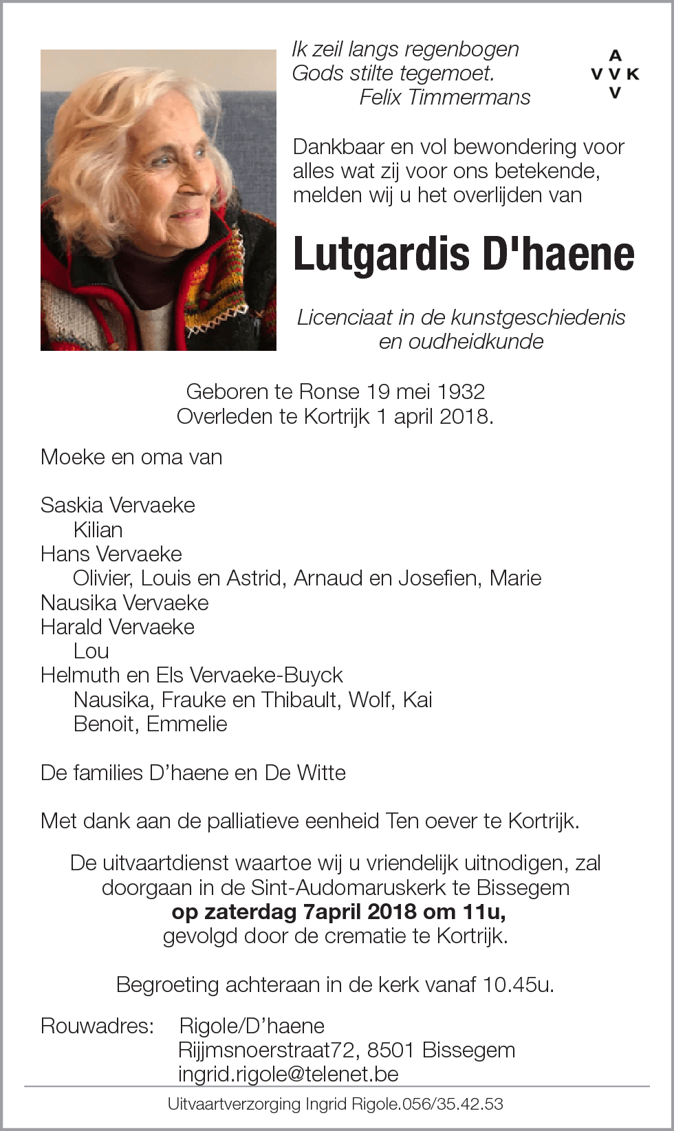 Lutgardis D'haene