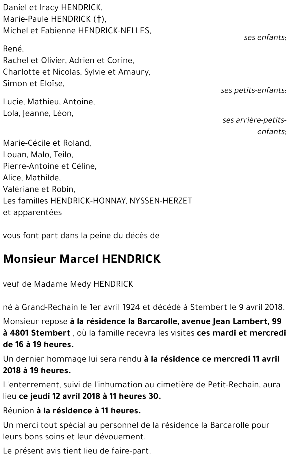 Marcel HENDRICK