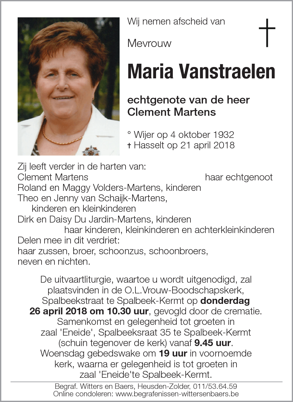 Maria Vanstraelen