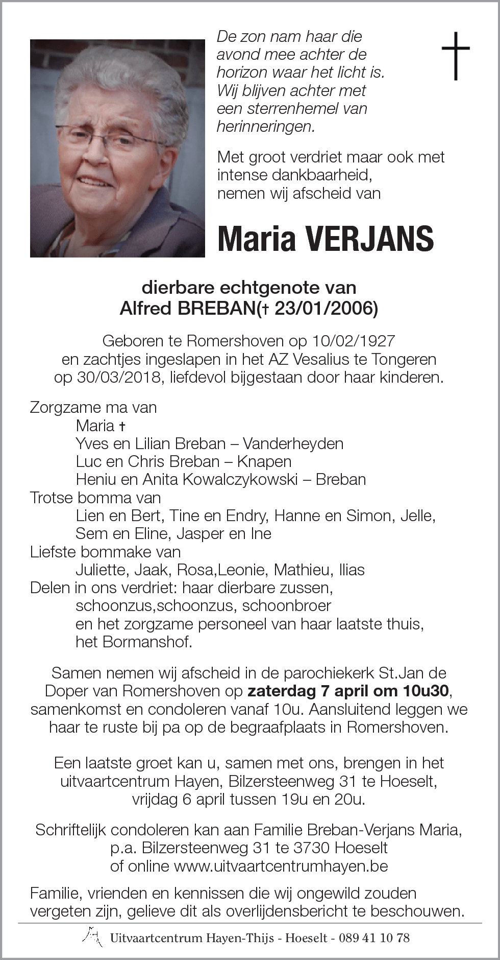 Maria VERJANS