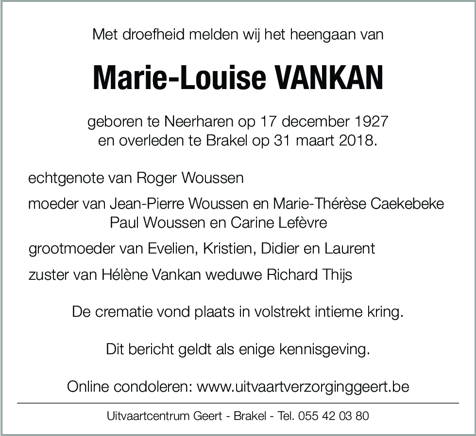 Marie-Louise Vankan
