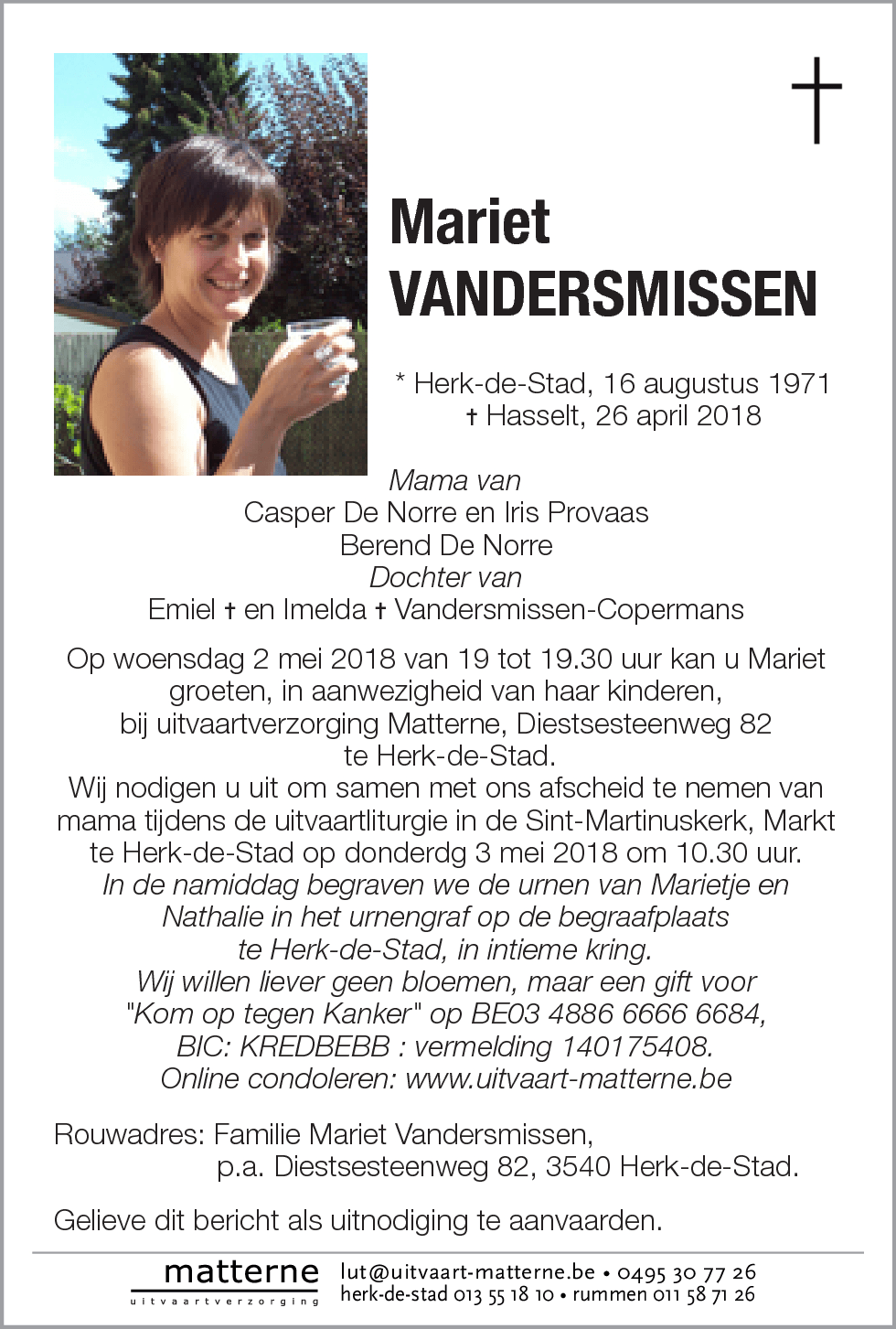 Mariet Vandersmissen