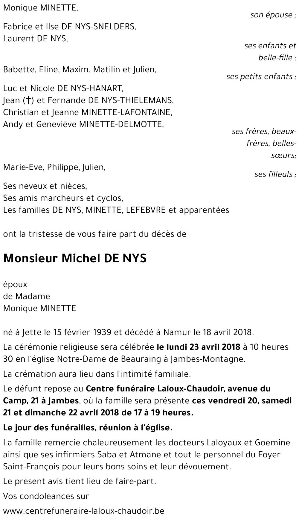 Michel DE NYS