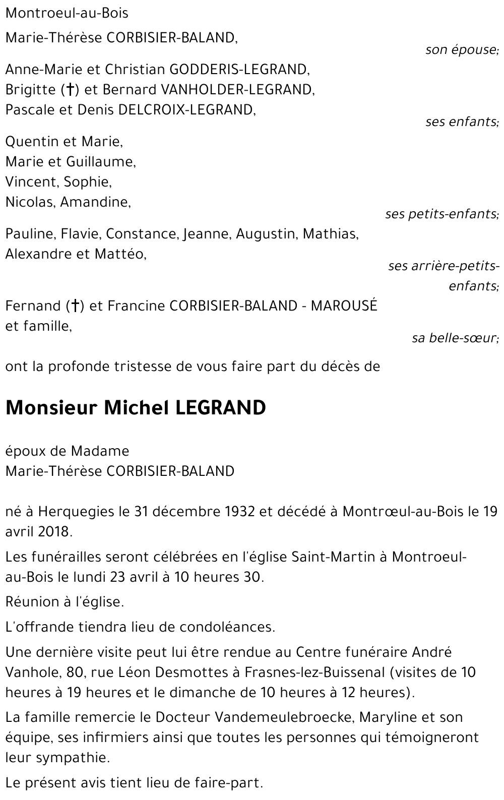 Michel LEGRAND