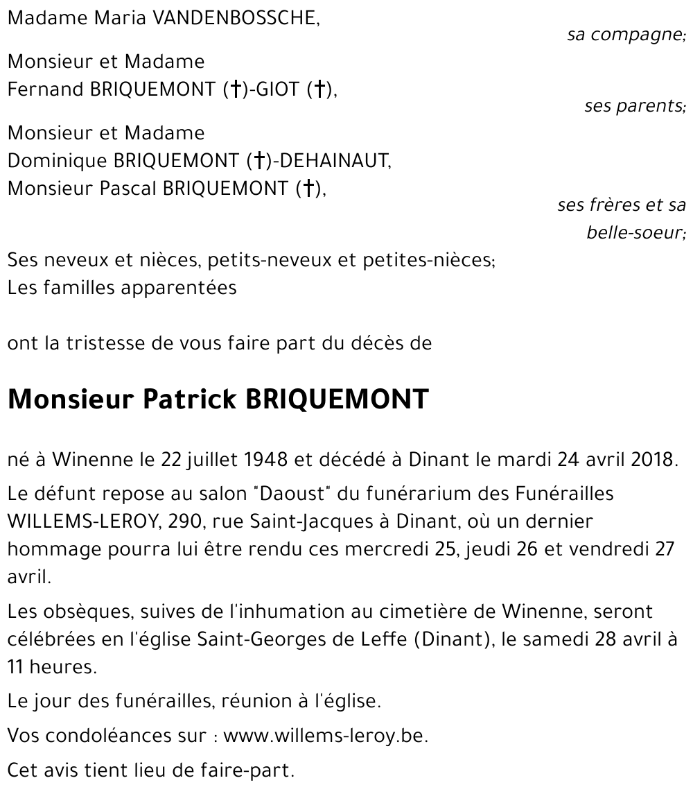 Patrick BRIQUEMONT