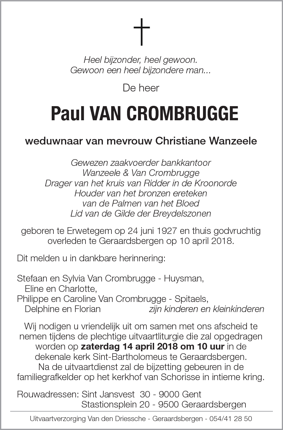 Paul Van Crombrugge