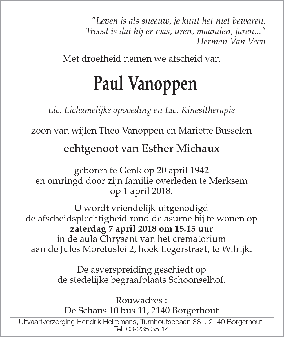 Paul Vanoppen