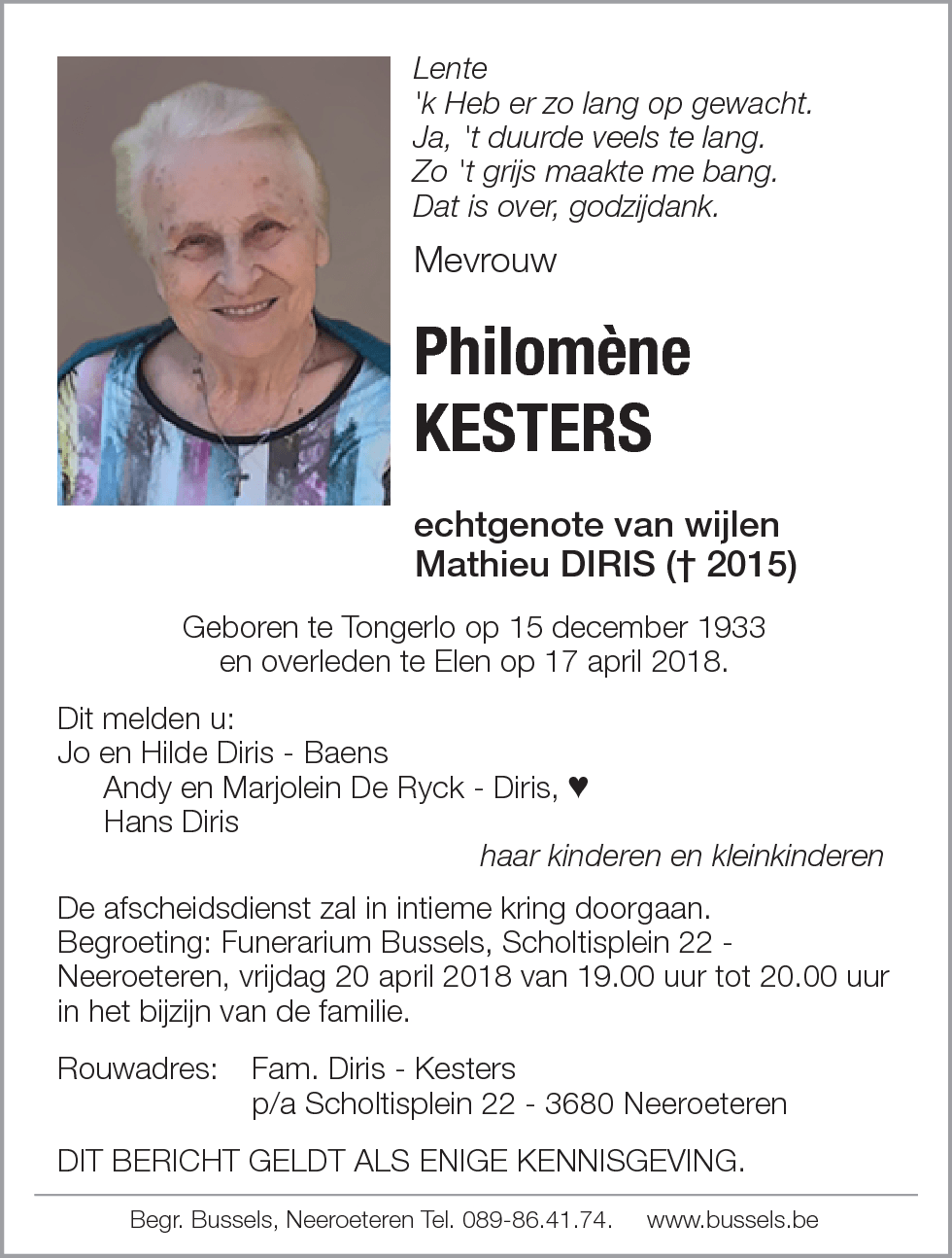 Philomène KESTERS
