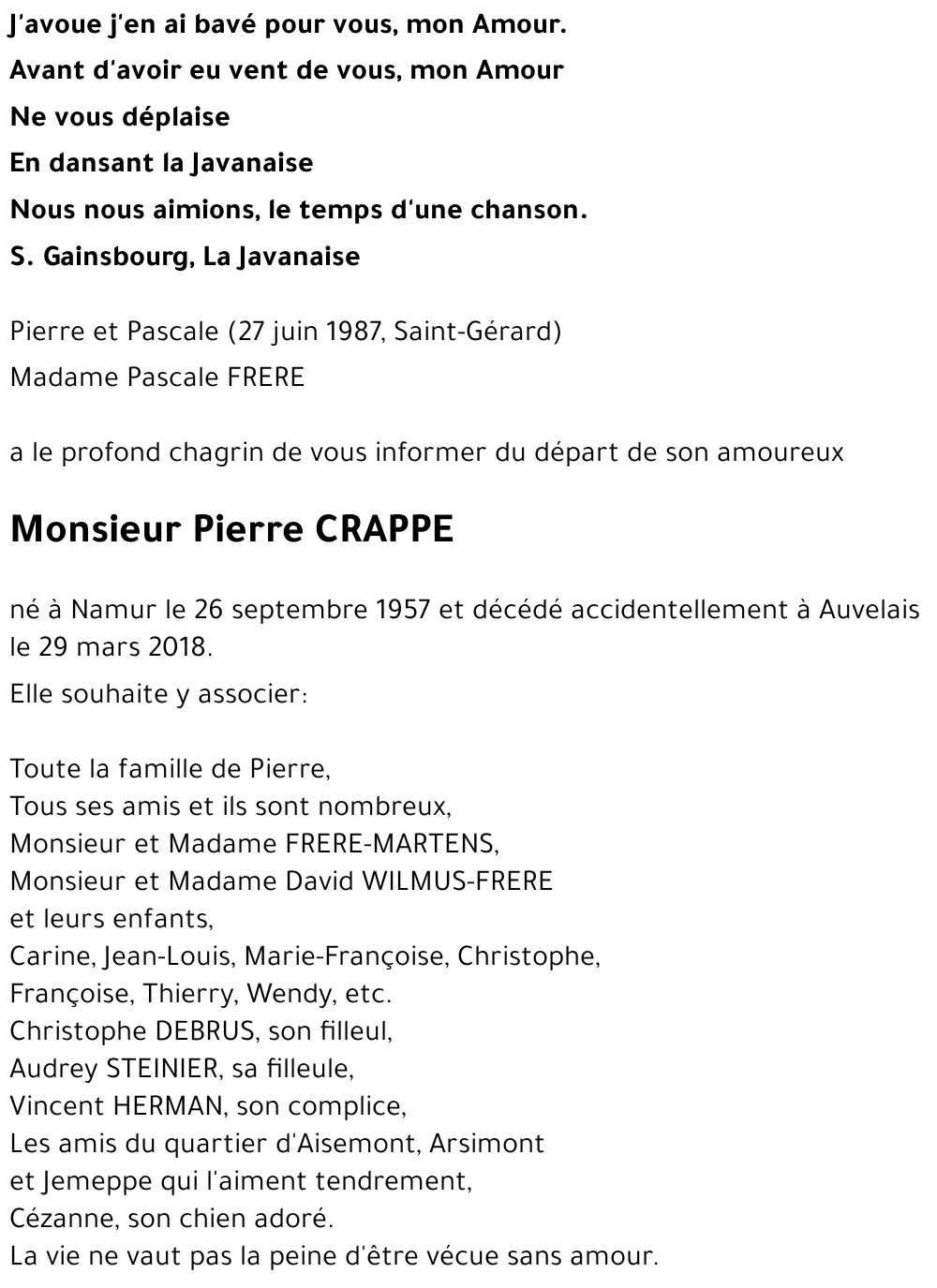 Pierre CRAPPE