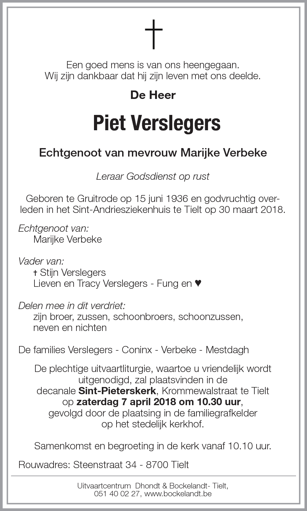Piet Verslegers