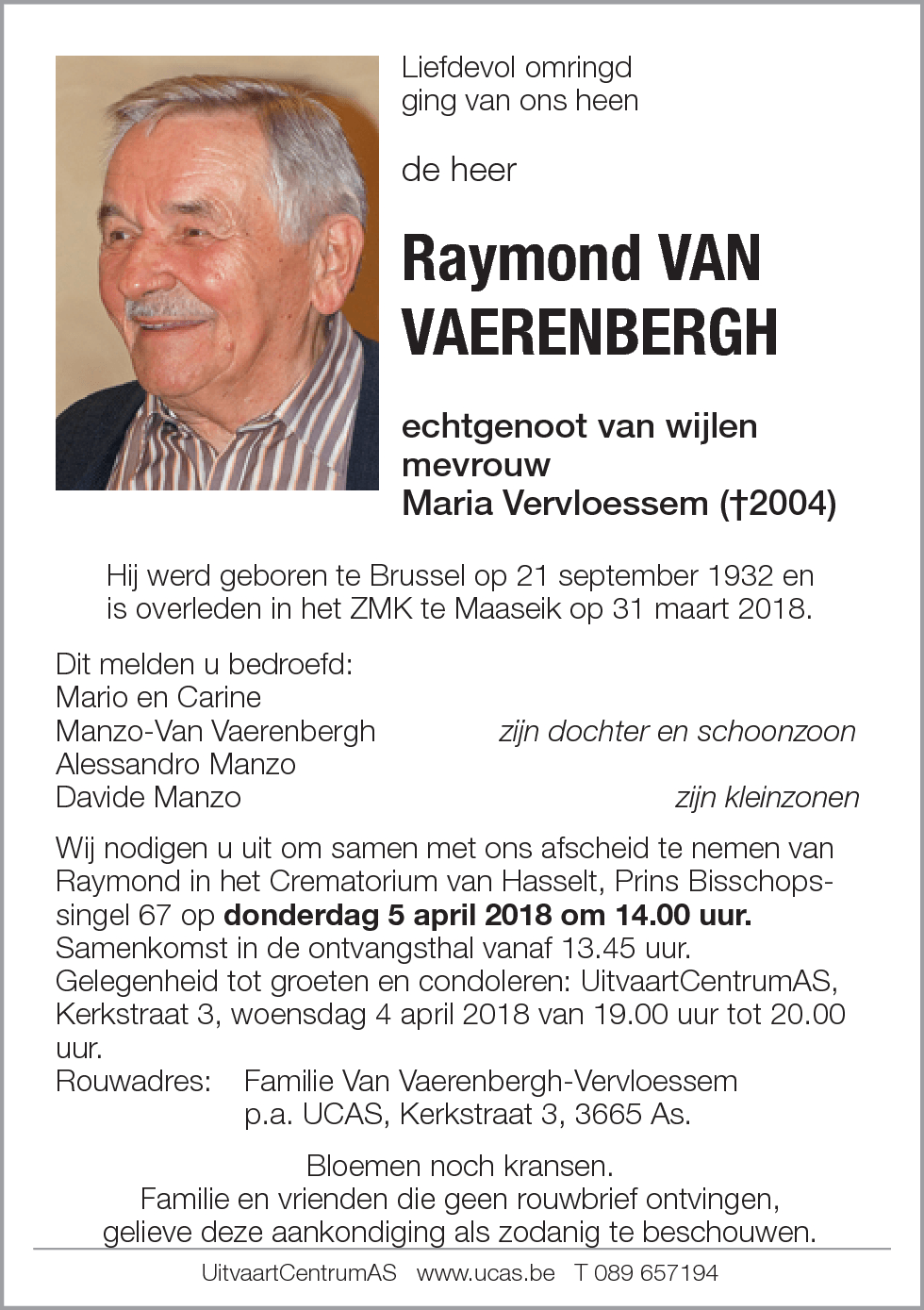 Raymond Van Vaerenbergh
