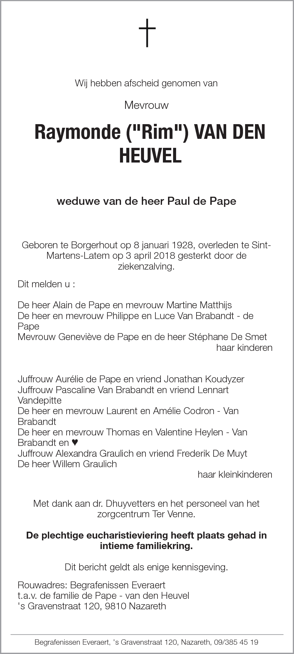 Raymonde van den Heuvel