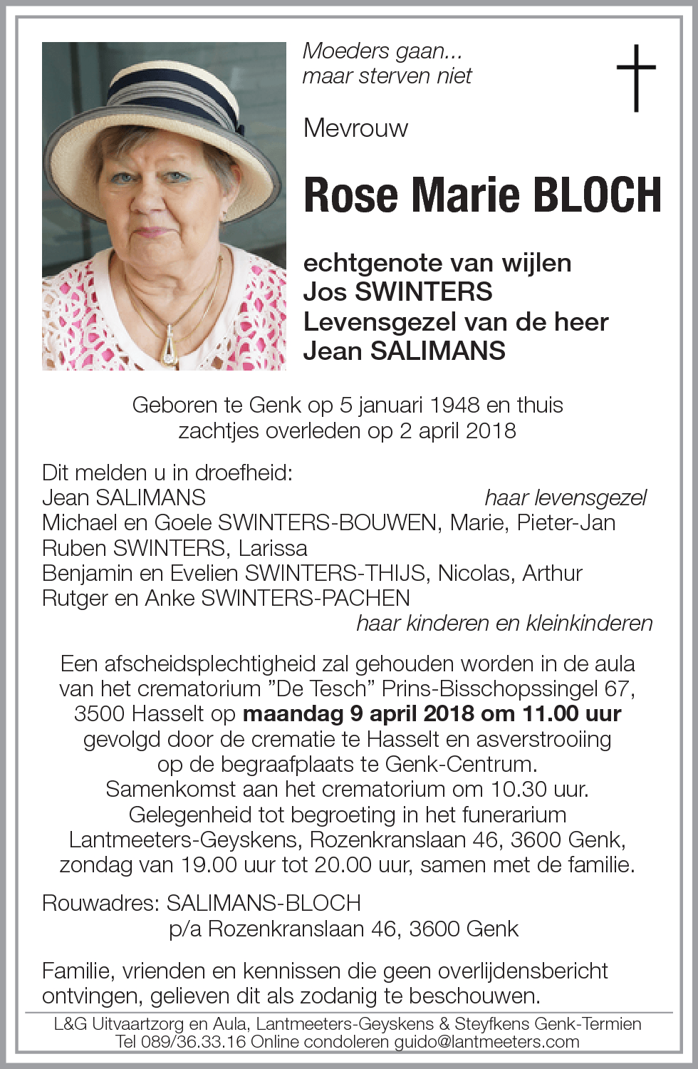 Rose Marie BLOCH