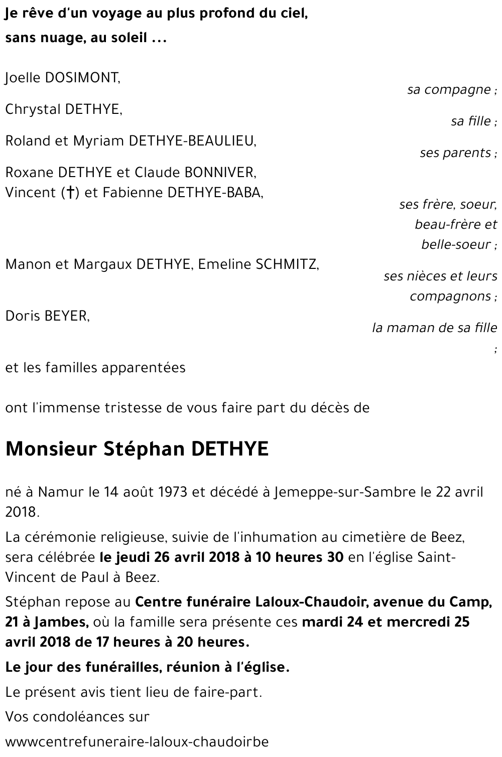 Stéphan DETHYE