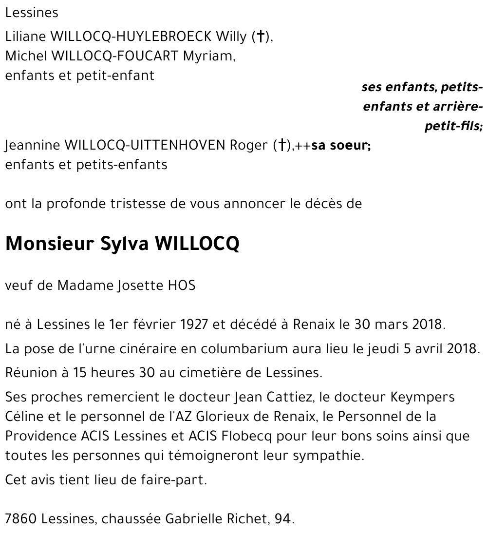 Sylva WILLOCQ