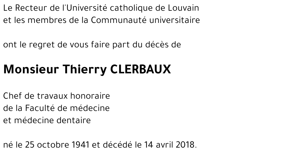 Thierry CLERBAUX