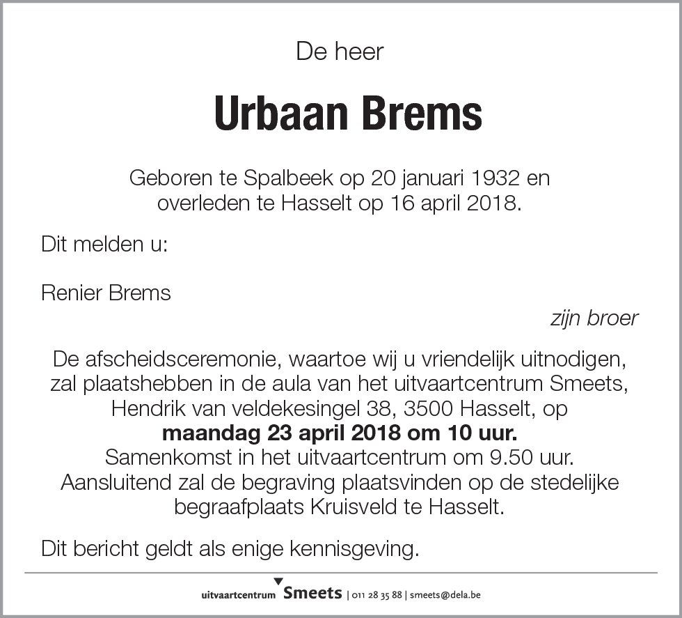 Urbaan Brems