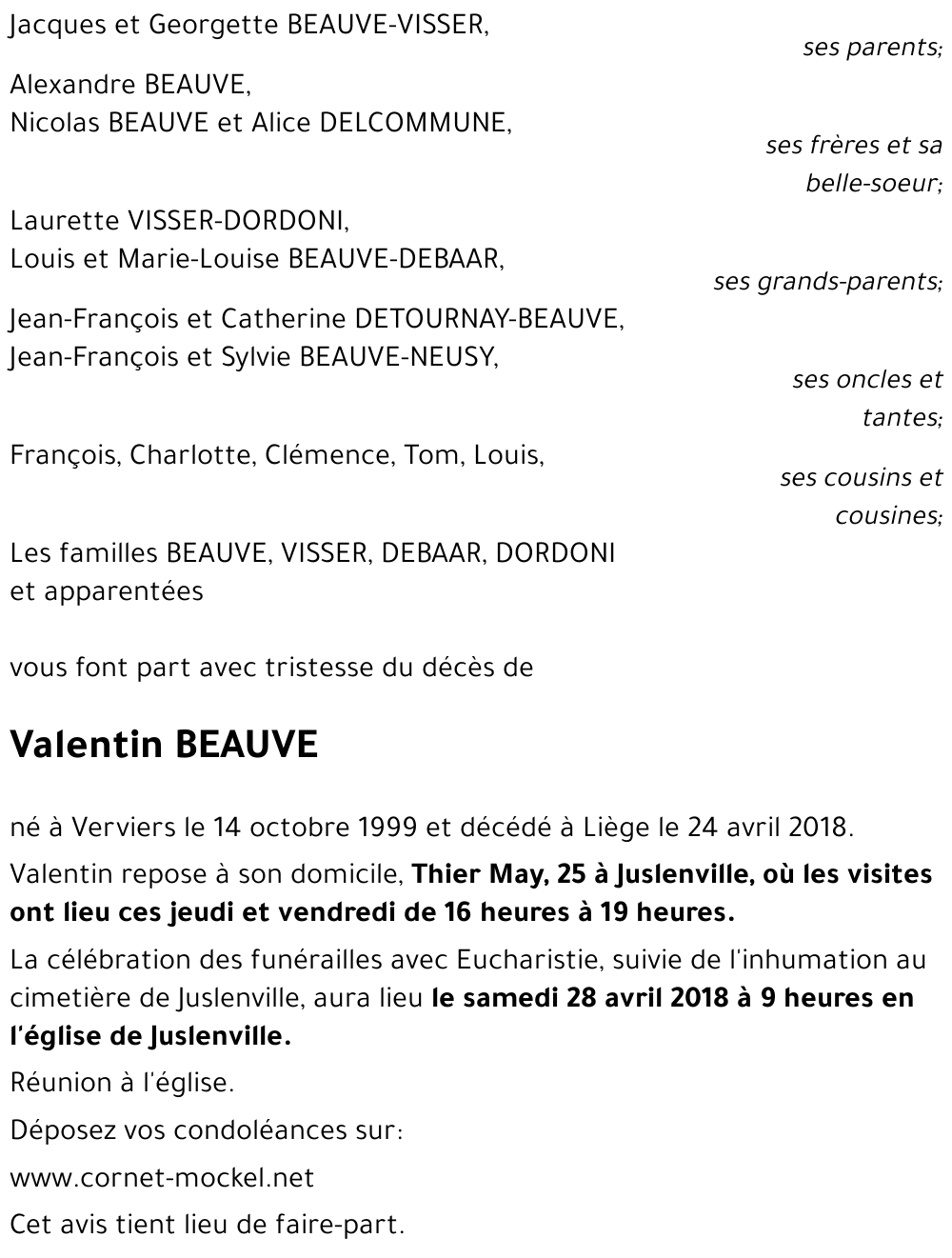 Valentin BEAUVE
